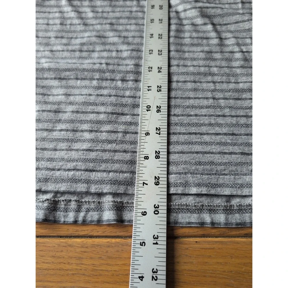 Polo Ralph Lauren Gray Striped Polo Shirt Men's XL Lightweight Puma Cotton GUC